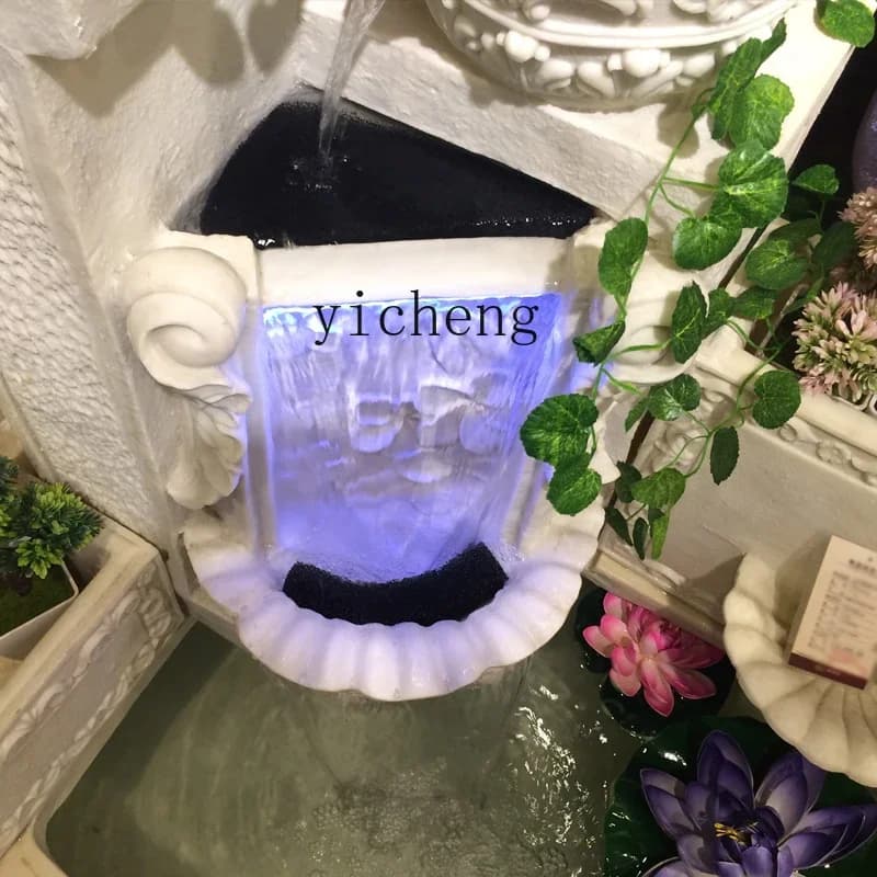 L7- European corner living room running water fountain indoor rockery fish pond courtyard floor decoration outdoor ornament
