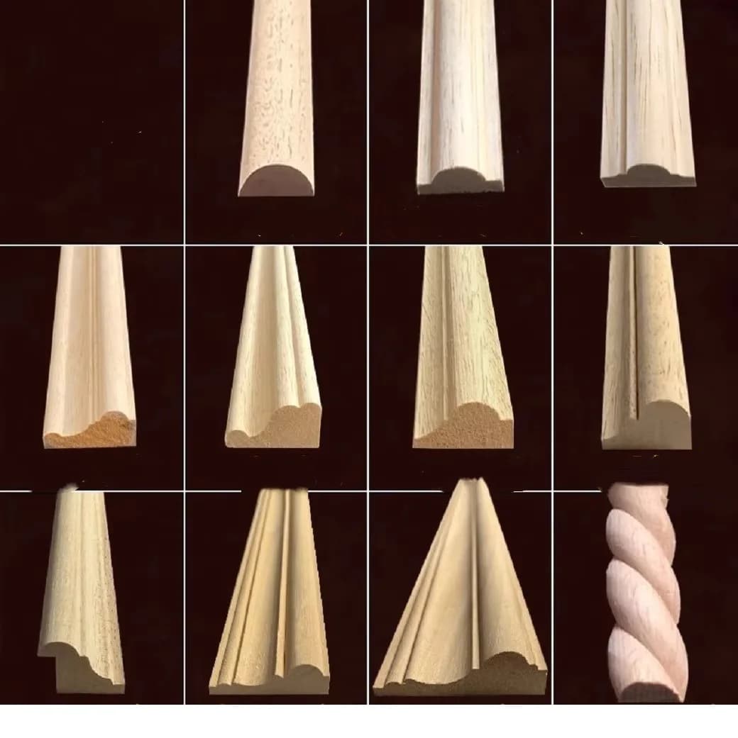 Solid Wood Line, Rough Semi Circle Line, Fried Dough Twists Background Wall, Waist Line, Decorative Wood Line