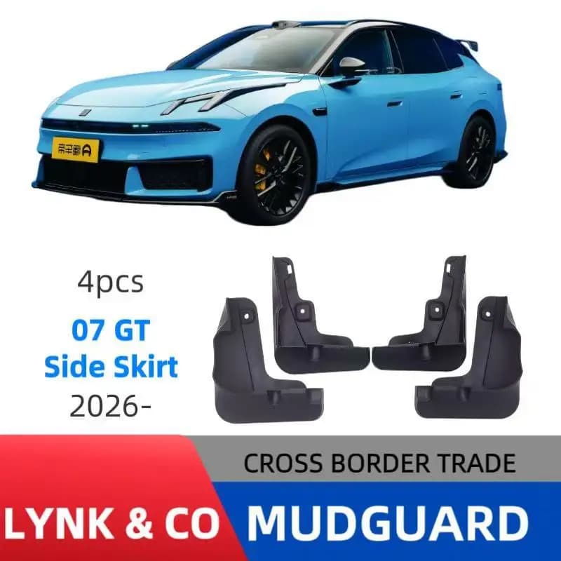 Custom Mud Flaps Splash Guards For LYNK & CO 07GT 2026 With Side Skirt Body Kit Wheel Fender Mud Guards Car Exterior Accessories
