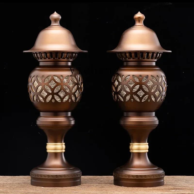 BJ4-9  brass supply Daquan set incense burner incense fairy family lamp offering water cup in front of Buddha