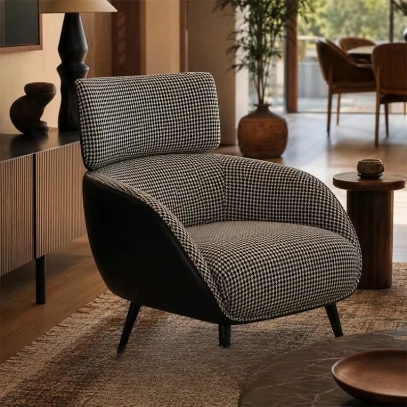 Modern luxury living room rocking chair single warehouse villa with comfortable backrest leisure rocking chair sofa chair