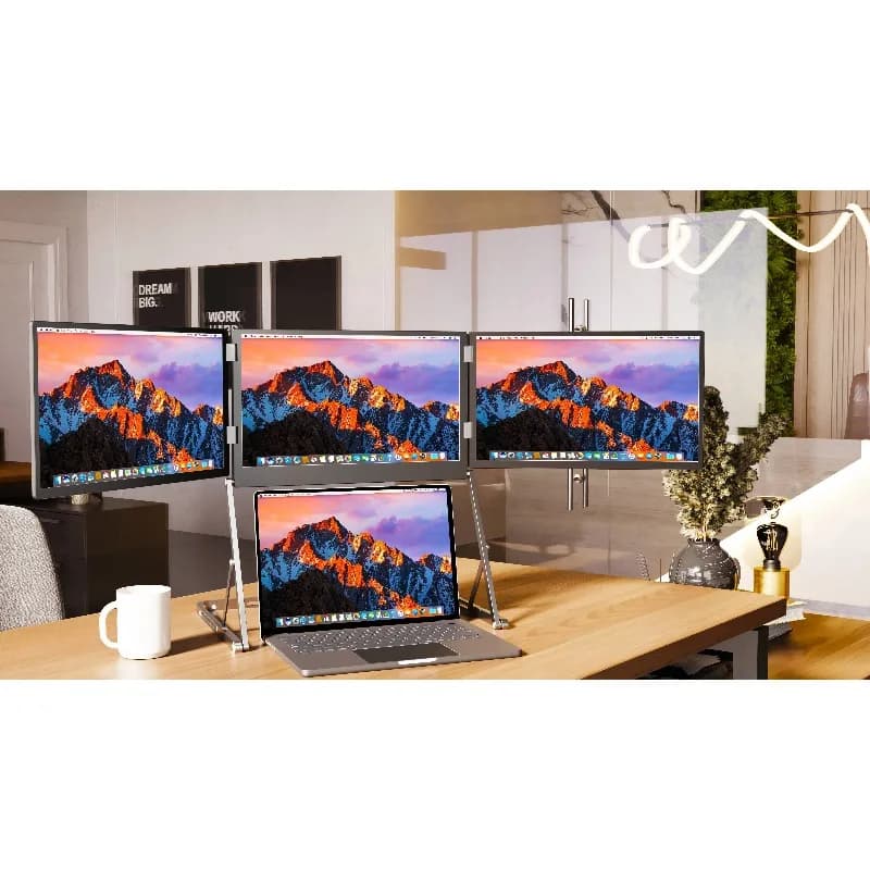 TriCreate 15.6" High-Resolution Touch IPS Display 1080P Triple USB-C for Laptops & PCs Full HD 1920 X 1080