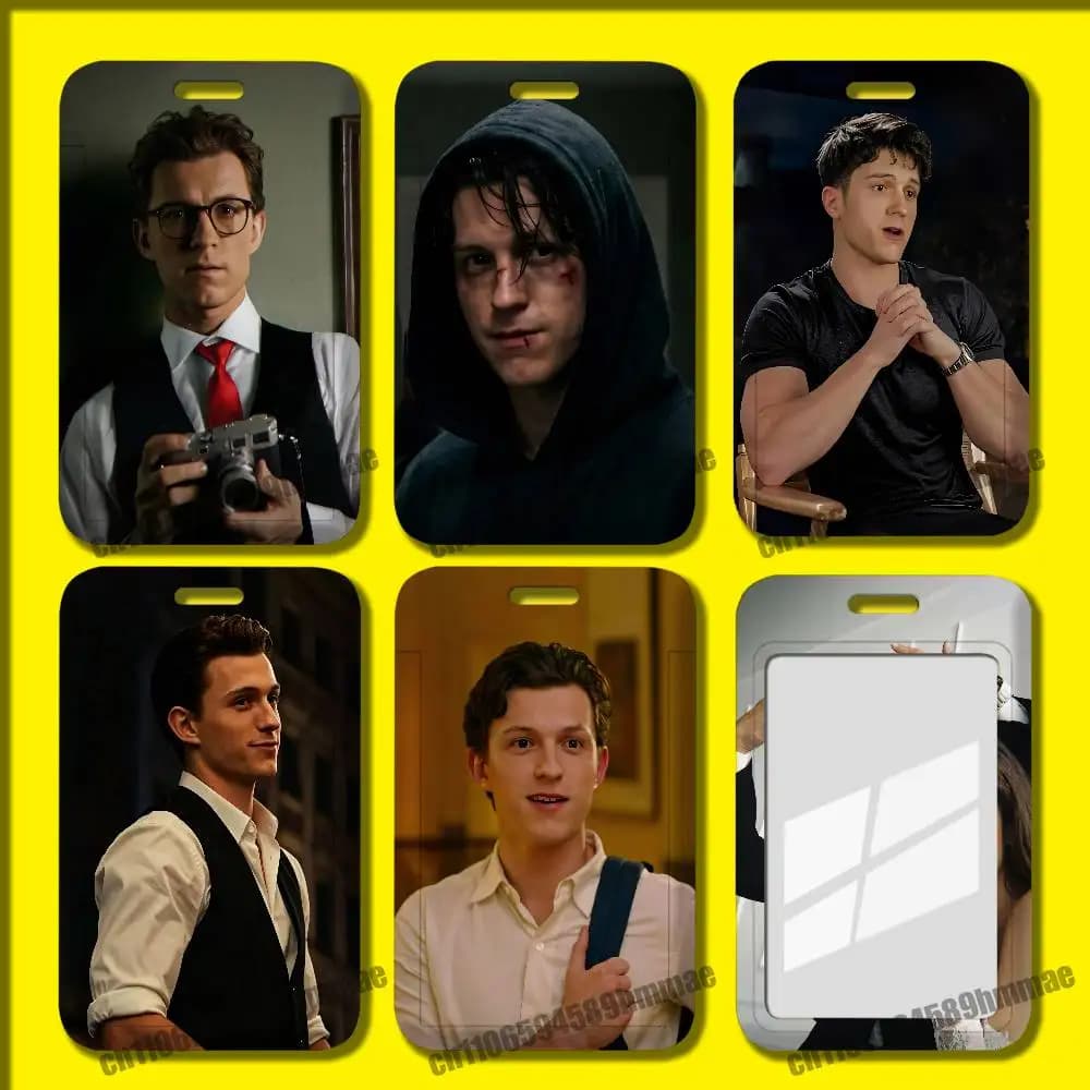 For Actor Tom Holland Employee ID Card Holder Office Badge Student Bank Work Credit Holders Hard Case Shell
