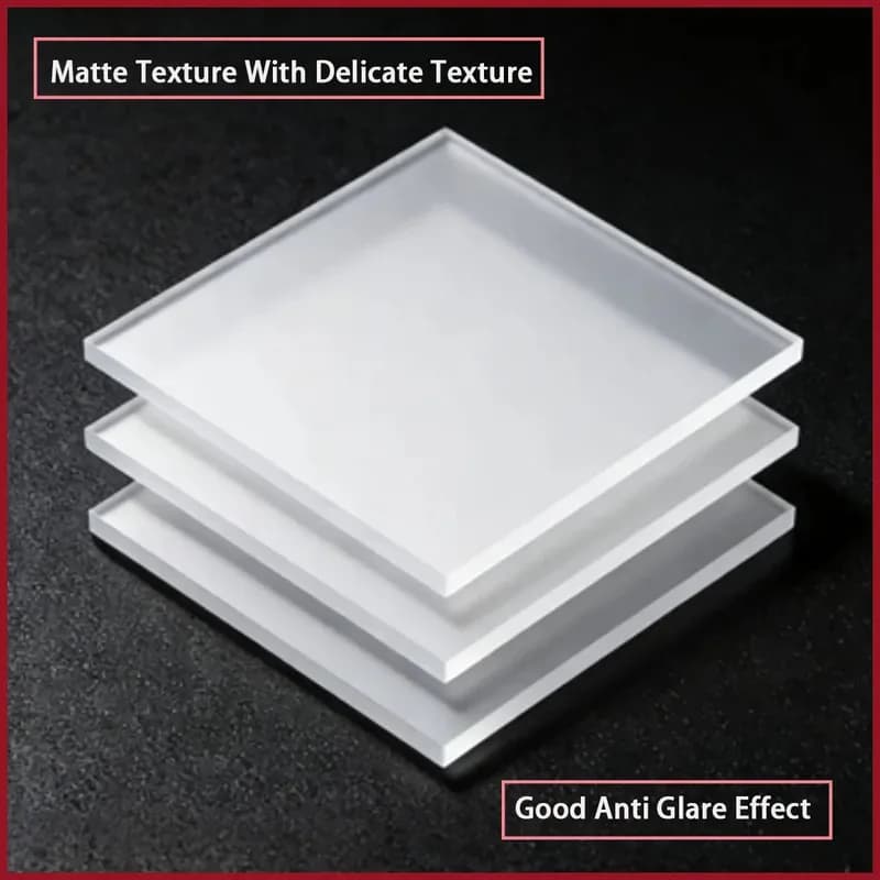 2/3/4/5/6/8/10mm Single-Sided Matte Plexiglass Sheet Decorative Acrylic for Store Displays & Lamp Cover Fabrication