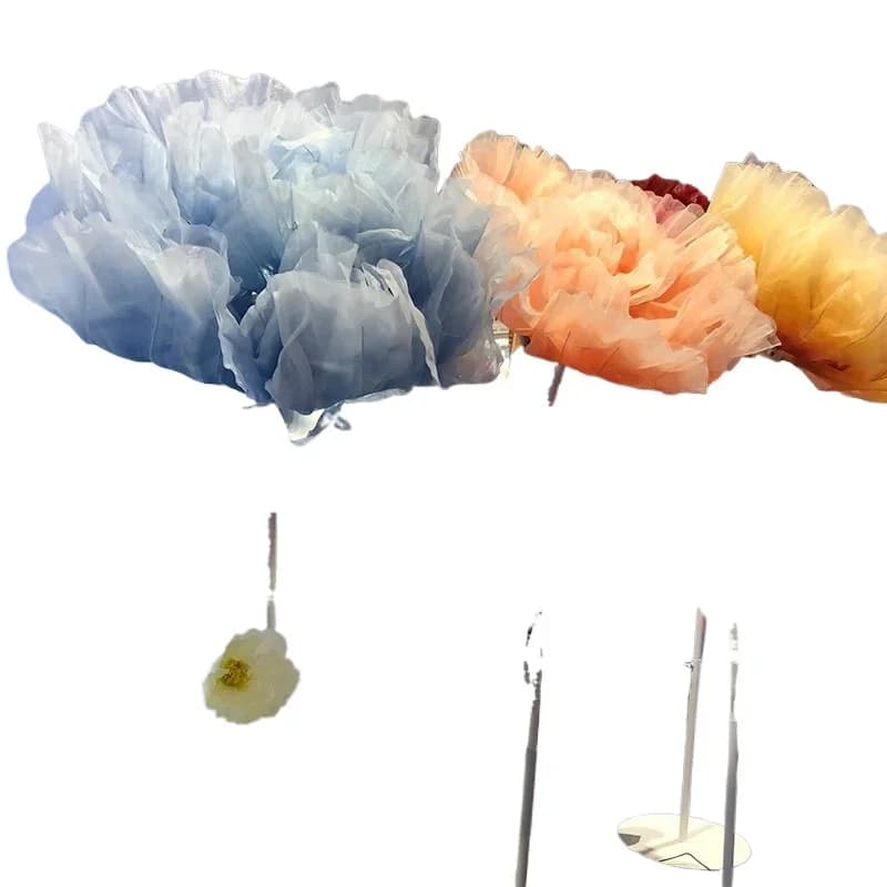 Electric mechanical opening and closing flowers automatic simulation flower large wedding props
