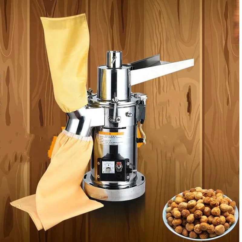 Stainless Steel Ginger Chili Spice Dry Micro Super Fine Powder Hammer Mill Pulverizer Grinder Grinding Machine