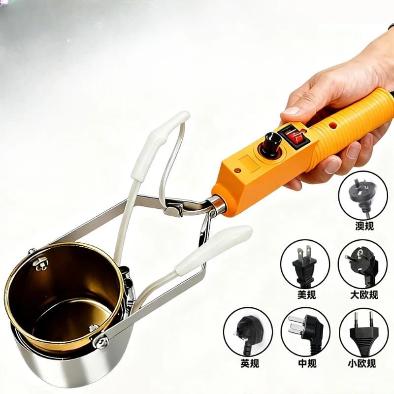 Handheld molten tin furnace, solder pot, portable temperature control tin dipping furnace, portable and lightweight