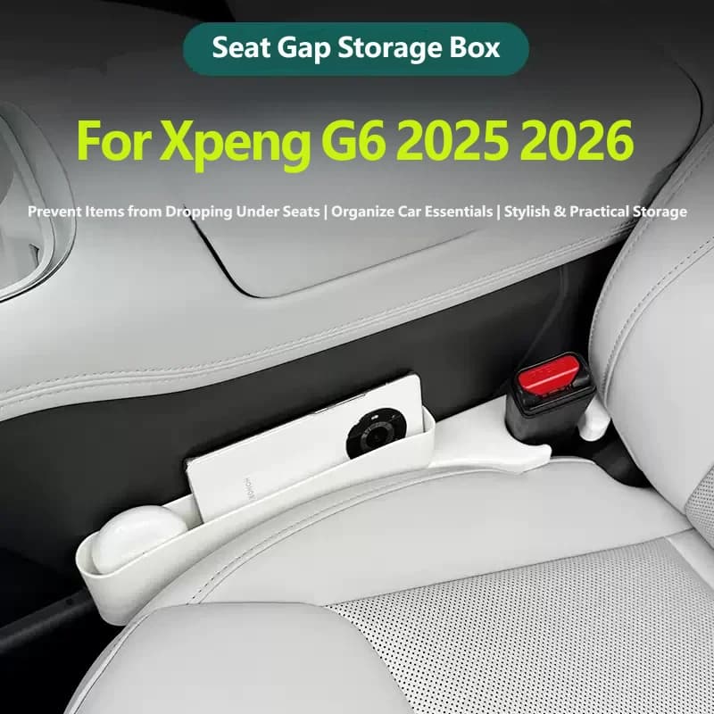 For Xpeng G6 2025 2026 Seat Gap Storage Box Organizer Seat Edge Seam Anti Leakage Filling Car Interior Accessories
