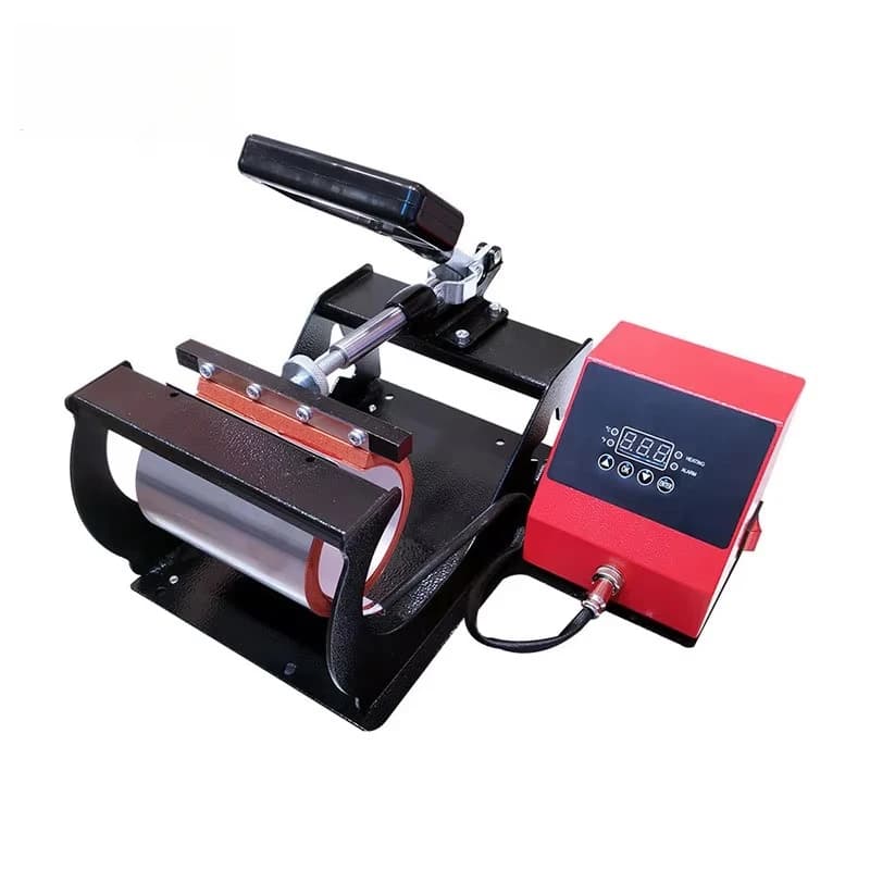 New Manual Grade Electric Heating Heat Press Machine 11 oz Water Bottle Tumbler Sublimation Label Printer Mugs 1 Year