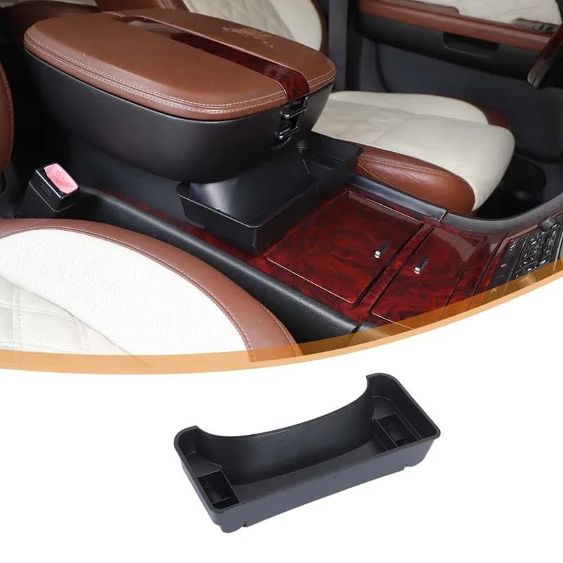 Armrest Storage Box Center Console Organizer Cigarette Lighter Storage Box Car Accessory For Cadillac Escalade GMT900 2007-2014