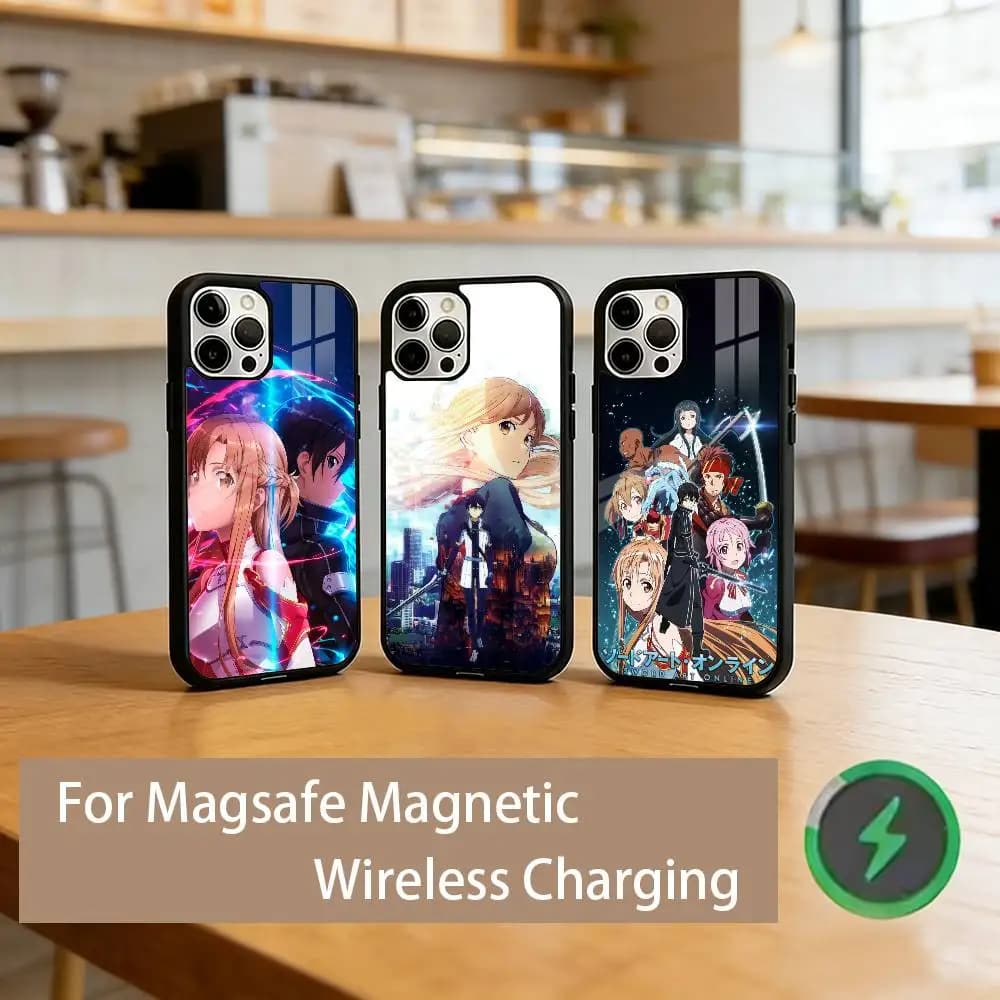 S-Sword A-Art O-Online  Phone Case For iPhone17,16,15,14,13,12,11 Plus,Pro Magnetic with Magsafe Wireless Charging