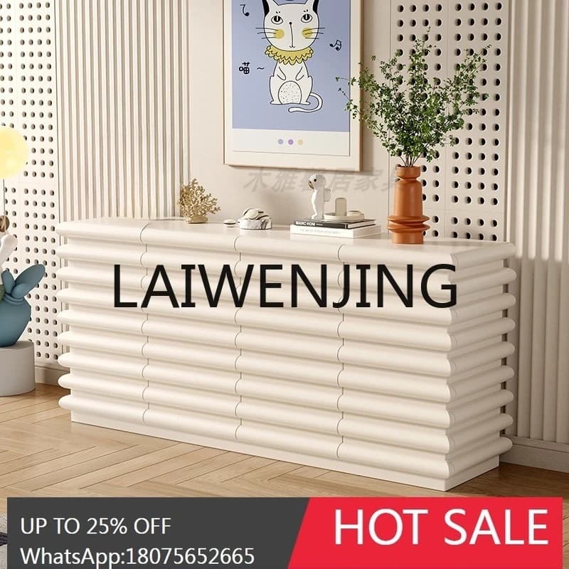 Cream wind entrance French entry shoe cabinet storage modern light luxury living room decoration cabinet integrated