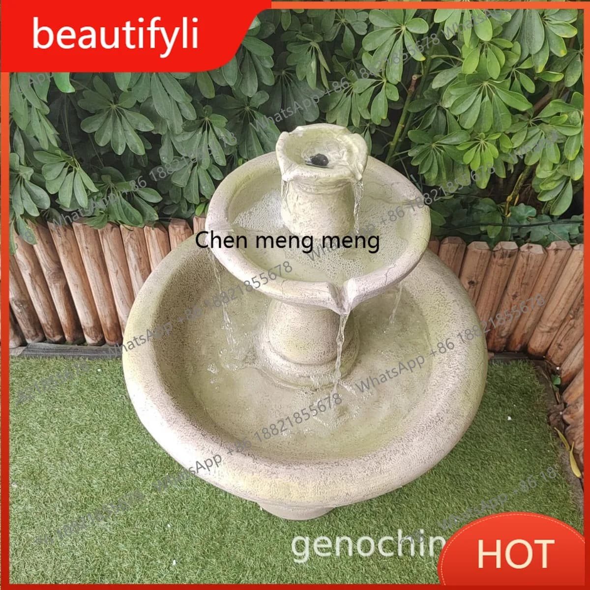 A139 European-style flowing water fountain garden decoration floor ornament water feature flowing water fountain ornament