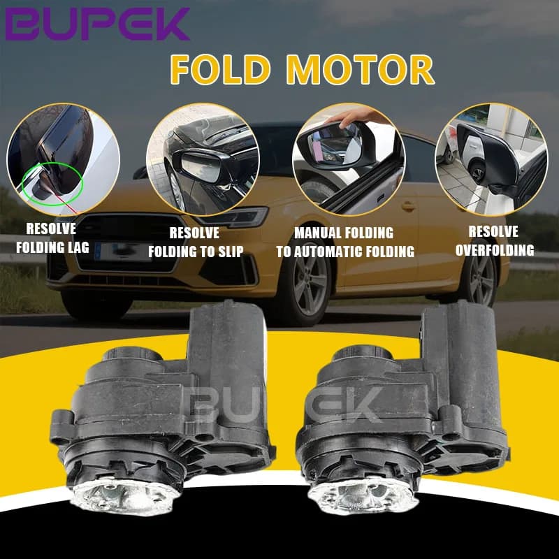 BUPEK Car Side Rearview Mirror Folding Motor Actuator Assembly For Tesla Model 3 Skoda Enyaq VW Arteon repair kits original