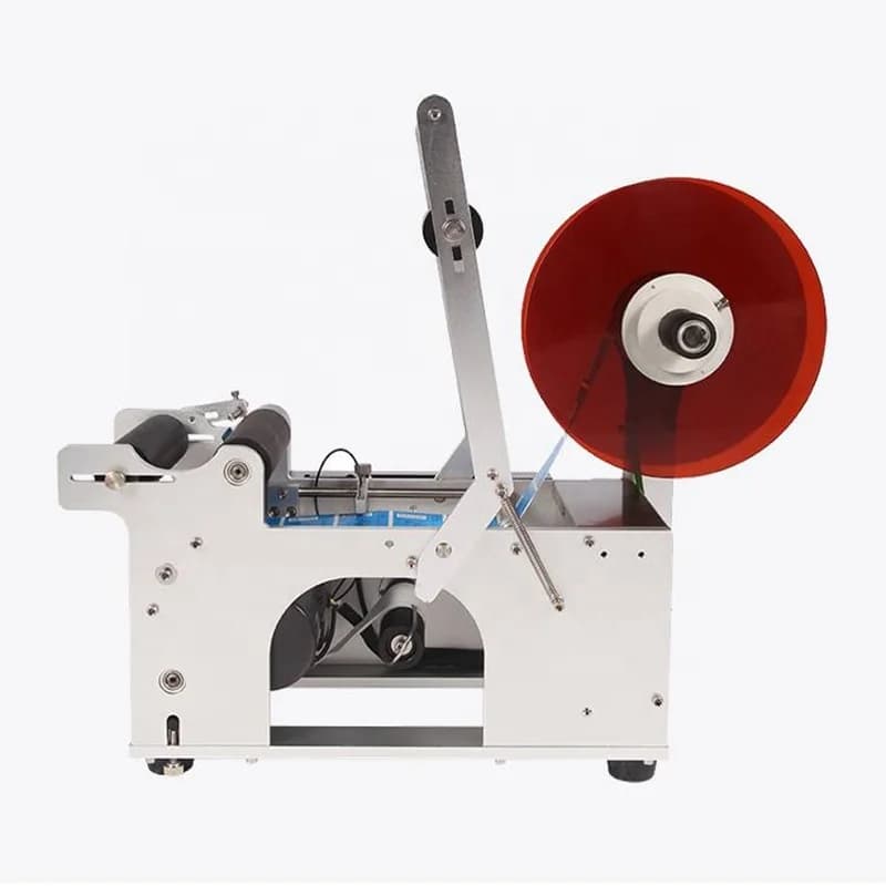 PET Plastic Bottle Labeler MT-50 Semi-Automatic Electric Hand Labeling Machine For Small Business Wood Essential Motor Bearing