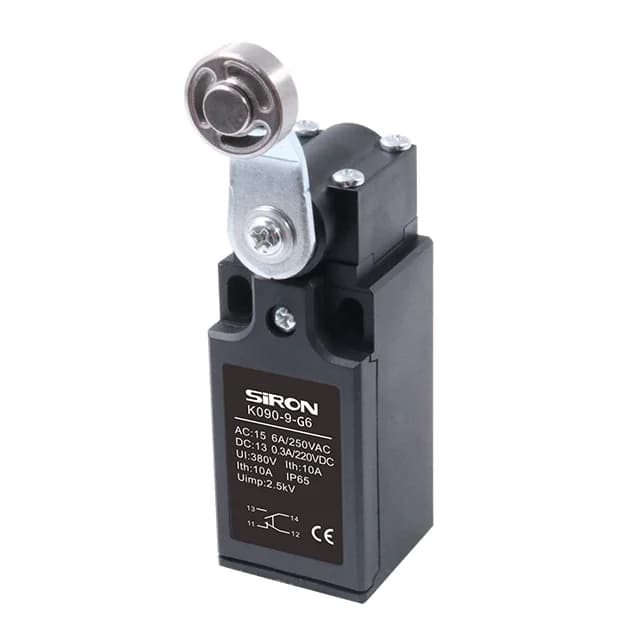 3pcs  K090-9-G Plastic Rotary Limit Switch IP66 220v Double-circuit Limit Switch