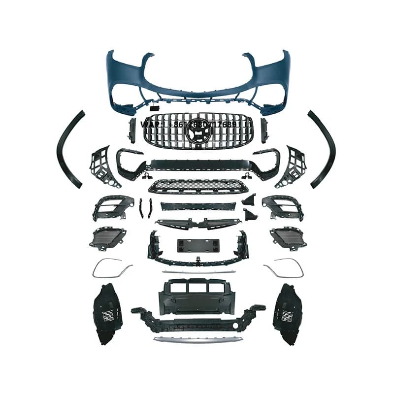 PD Style Body Kit for  Benz GLS X167 Upgrade to 63 Front Bumper Side Skirts Rear Diffuser Bumper 2 Door Body Kits