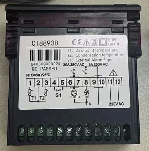 High Precision Air Compressor Temperature Controller CT8B93B Precise Temperature Control