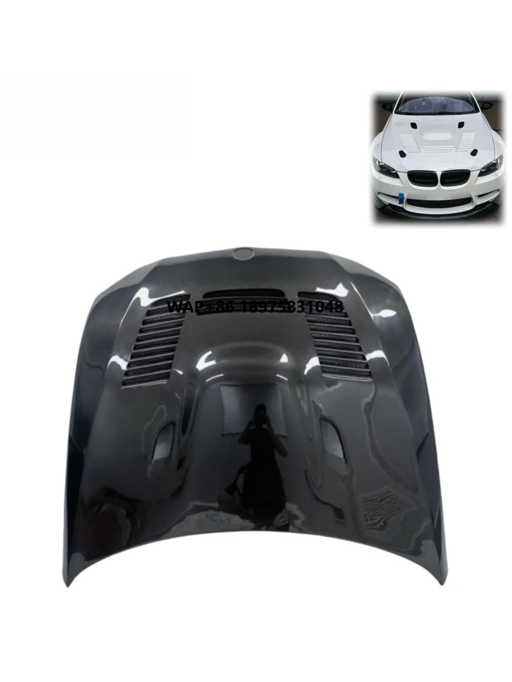 For Carbon Fiber Hood Bonnet for M3 E92 E93 2007-2013 Vented GTR Style Direct Fit Lightweight