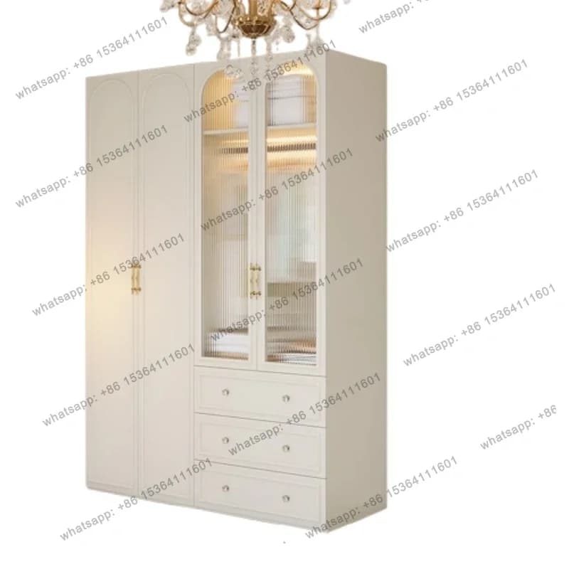 Factory Direct Modern Luxury Wardrobes Handles Organizer Display Cupboard Wardrobes Clothes Closet Meuble De Rangement Home Acce