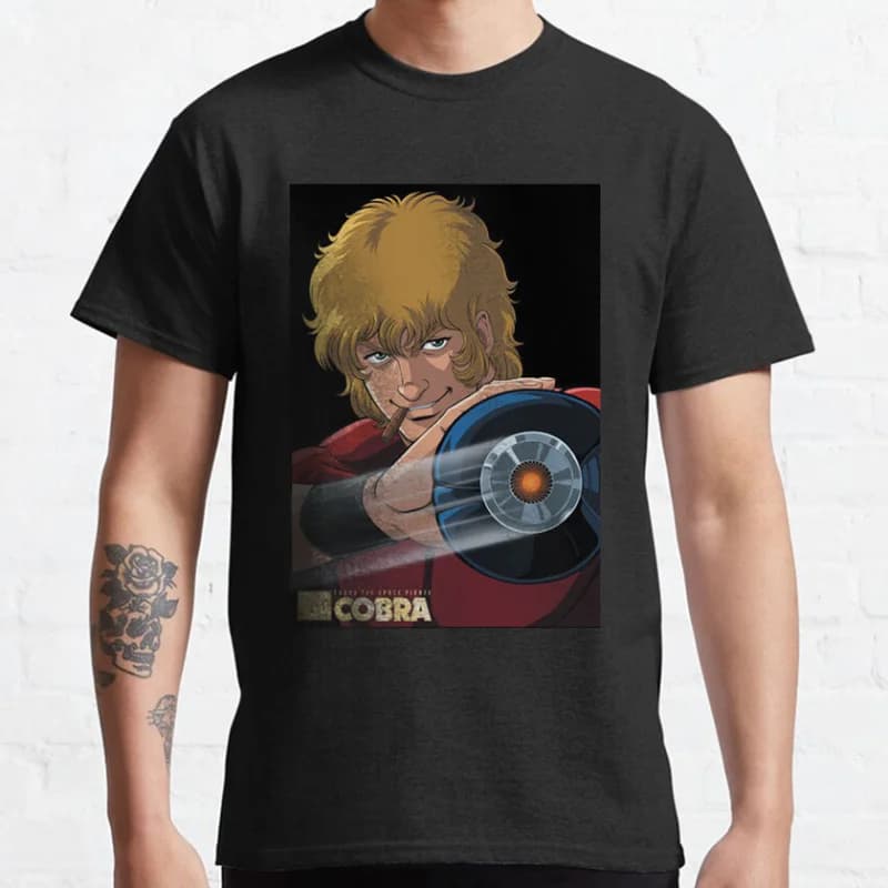 0321 Cobra The Space Pirate Psychogun Kobura Adventure gift t shirt 100% cotton Printed Graphic tee Y2K clothes All size Tops