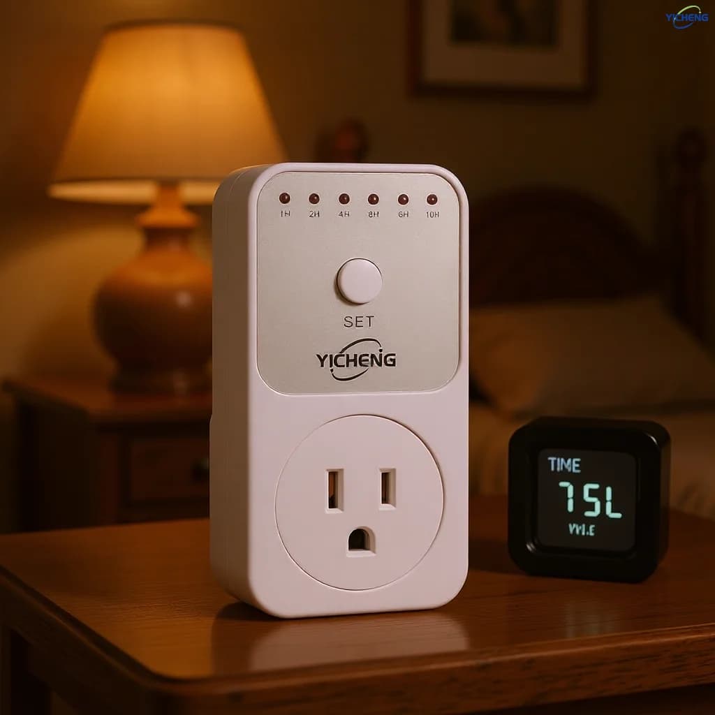 1Pcs Countdown Timer,Manual Set Up Countdown Close 1/2/4/6/8/10 Hours,Socket-Type Timer with for Office Home Kitchen Classroom