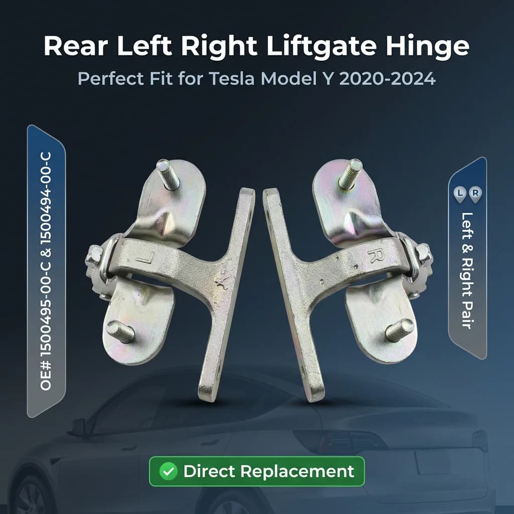 Left Right Liftgate Hinge Assembly For Tesla Model Y 2020-2024 Tailgate Trunk Hinge Liftgate Hinge 1500494-00-C 1500495-00-C