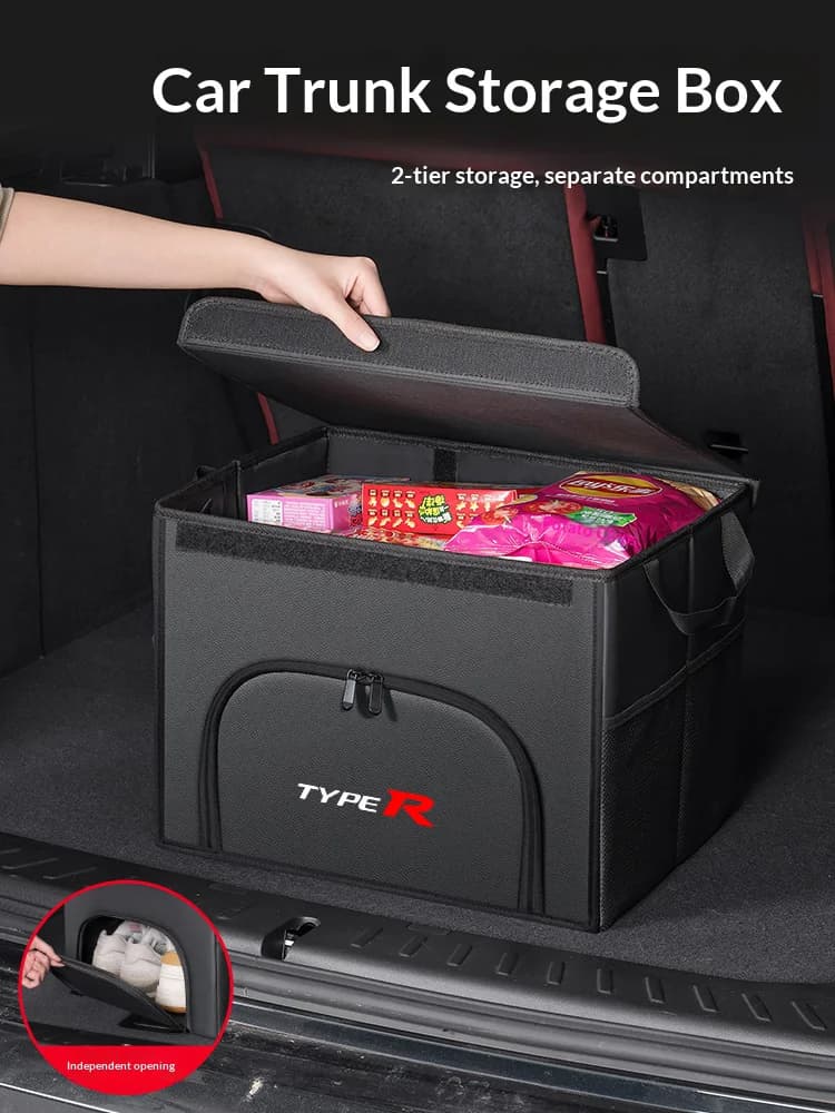 Car trunk large capacity Foldable storage box shoe storage organizing box For Honda Type-R Civic Accord City Fit Inspire Jazz