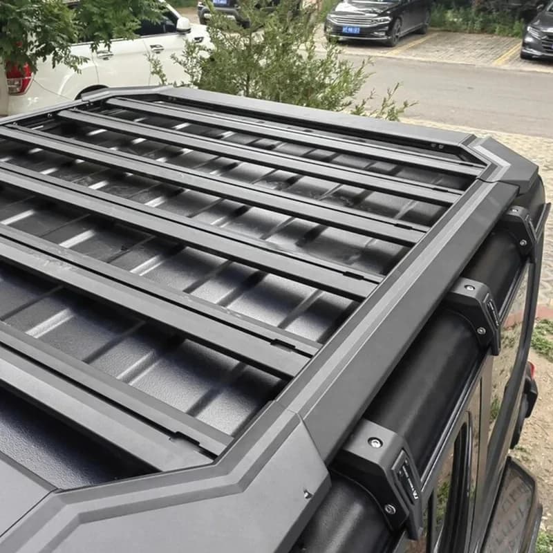 Black Aluminum Alloy Roof Rack Cargo Basket JL 2018+ Gladiator JT 2020+ JT1024
