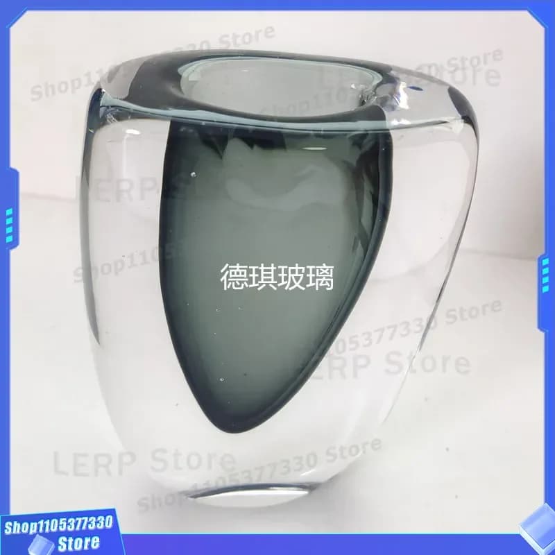 Modern Clear Glass Vase for Home Decor Elegant Flower Arrangement Centerpiece Transparent Craft Ornaments Artistic Table