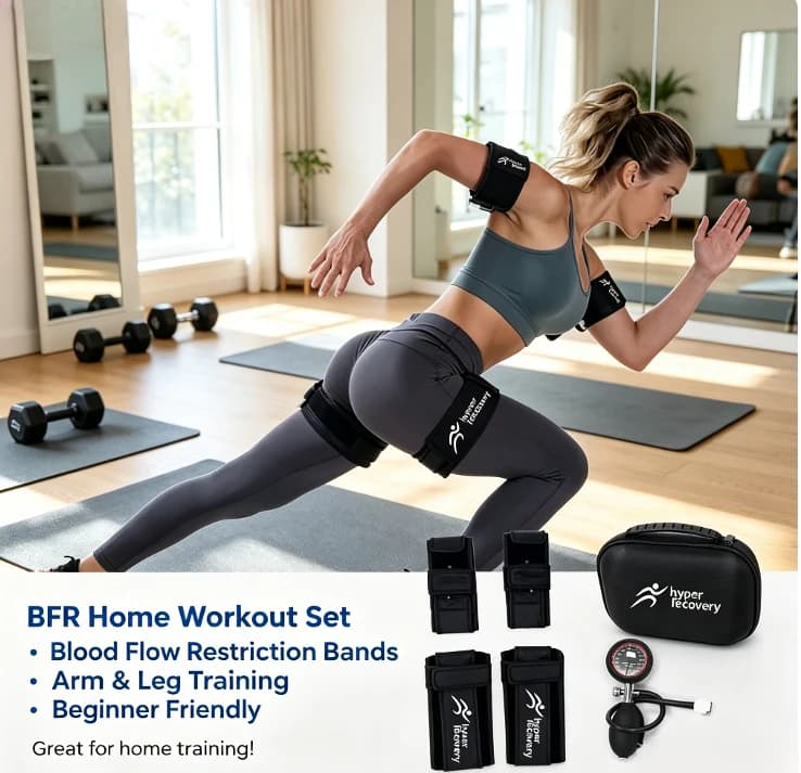 Portable BFR  Pump Blood Flow Restriction Tool for Post-Injury Muscle Recovery Physiotherapy Rehabilitation Fitness Equipment
