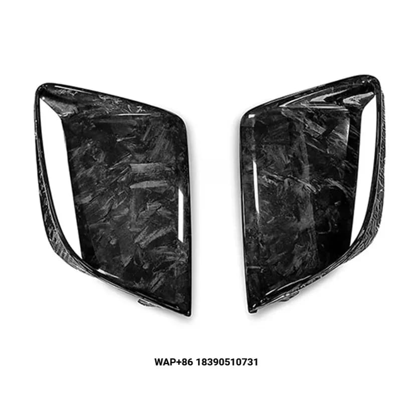 RS7 Dry Forged Carbon Fiber Fibre Front Bumper Vent Body Kits Fit for RS7
