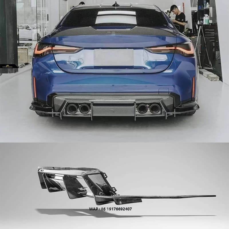 High Quality Dry Carbon Fiber FD Style Dry Carbon Fiber Rear Diffuser for G80 M3 G82 M4 Perfect Fitment