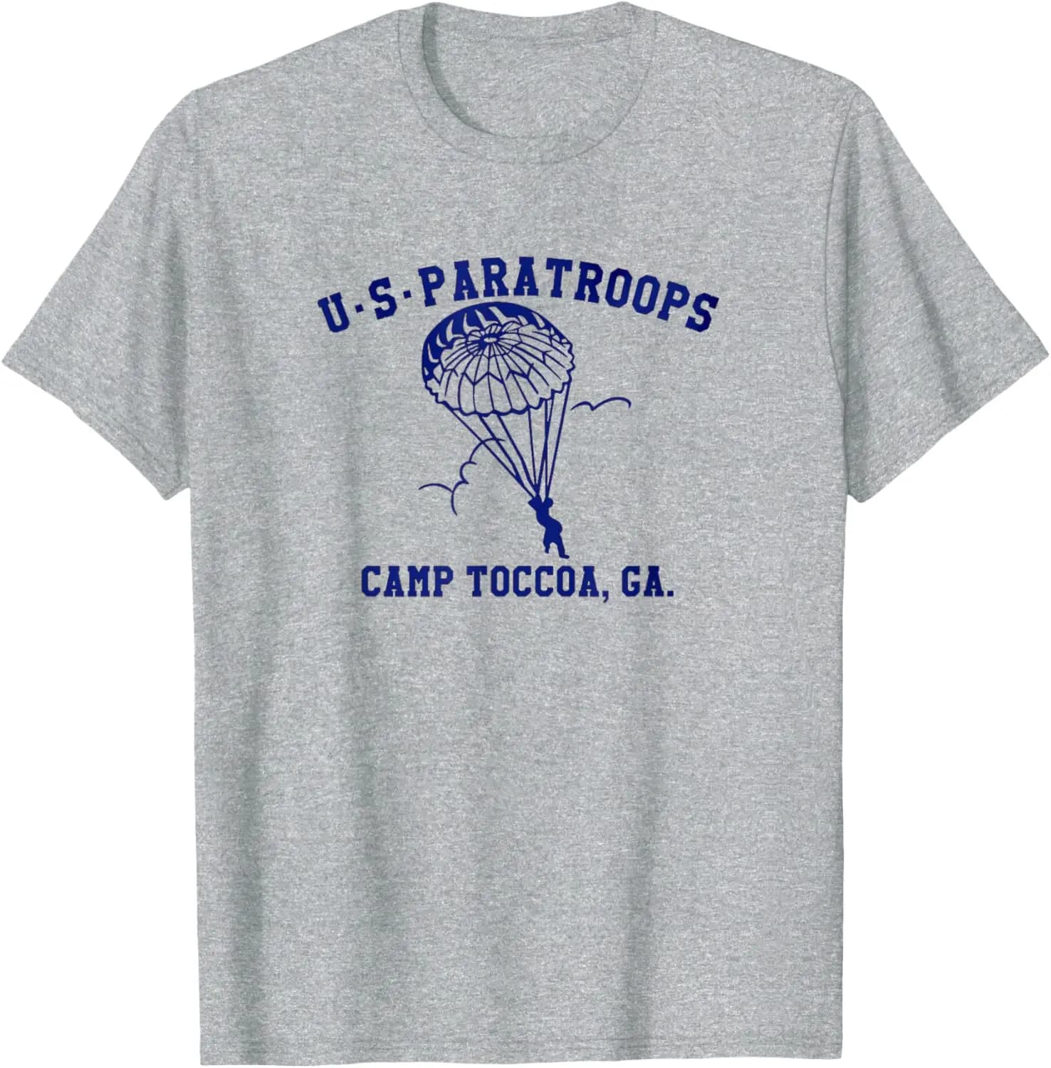 US Paratrooper Camp Toccoa T-Shirt 100% Cotton O-Neck Short Sleeve Summer Casual Mens T-shirt Streetwear