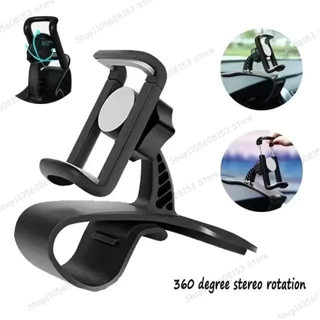 Car dashboard mobile phone holder hud buckle clip rotating navigation bracket