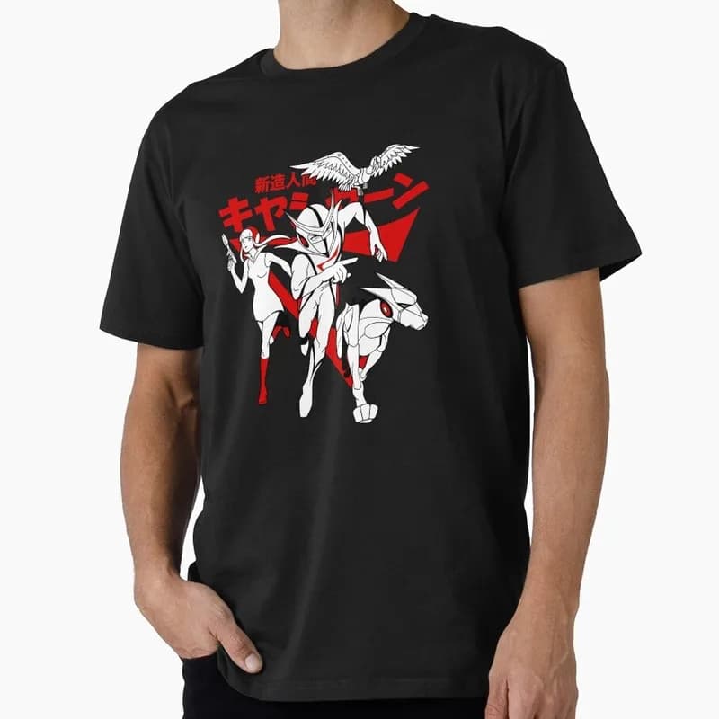 Kagaku Ninja-Tai Gatchaman Science Ninja Team Unisex Graphic T-shirt Vintage 70s Anime Battle of the Planets G-Force Fan Tops