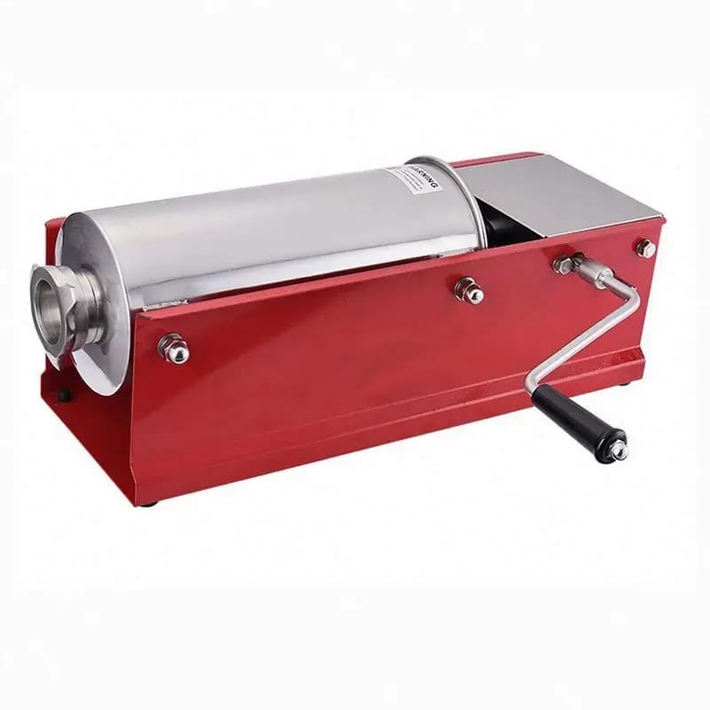 TEBAK New High Efficiency Manual Sausage Stuffer | Horizontal 304 Stainless Steel Sausage Maker Filler 50kg/h Capacity