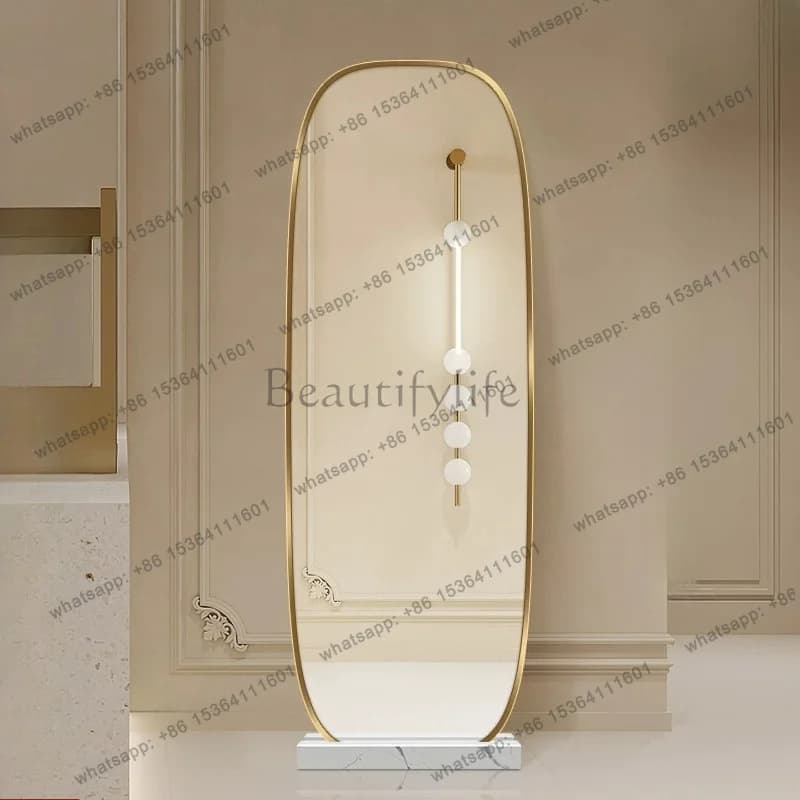 LD Full Body Aesthetic Mirror Vintage Nordic Girls Korean Style Makeup Mirror Living Room Decoration Spiegel Wand