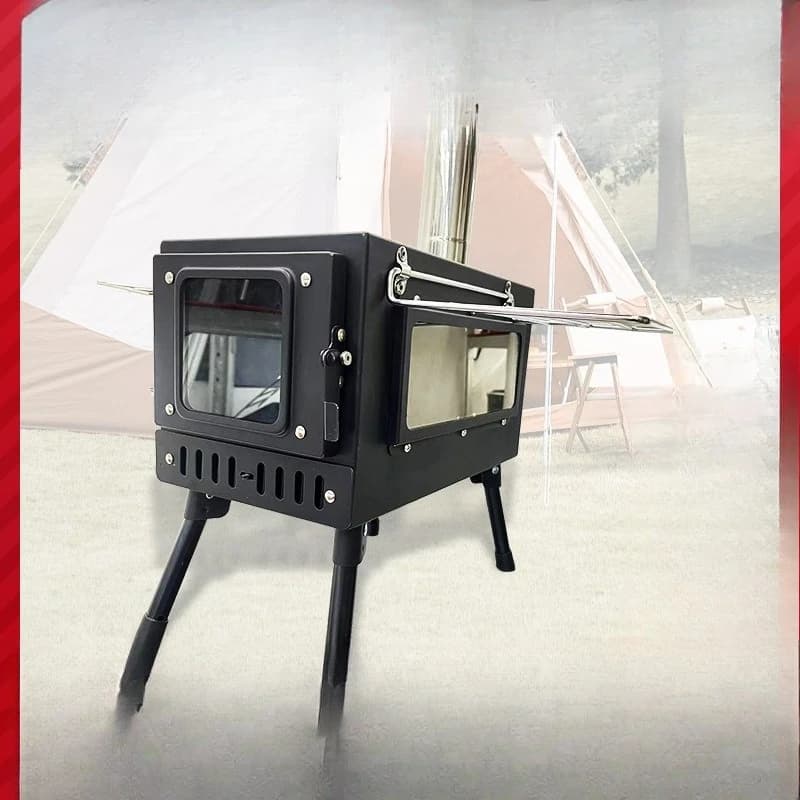 Tent cassette heating outdoor camping folding portable indoor firewood stove wholesale