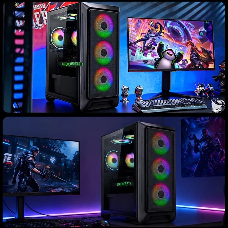 5 14400F/14600KF/RTX5060 Ti/3050/5070 Designer game desktop computer host desktop machine, configuration four i5 13400EF RTX5060