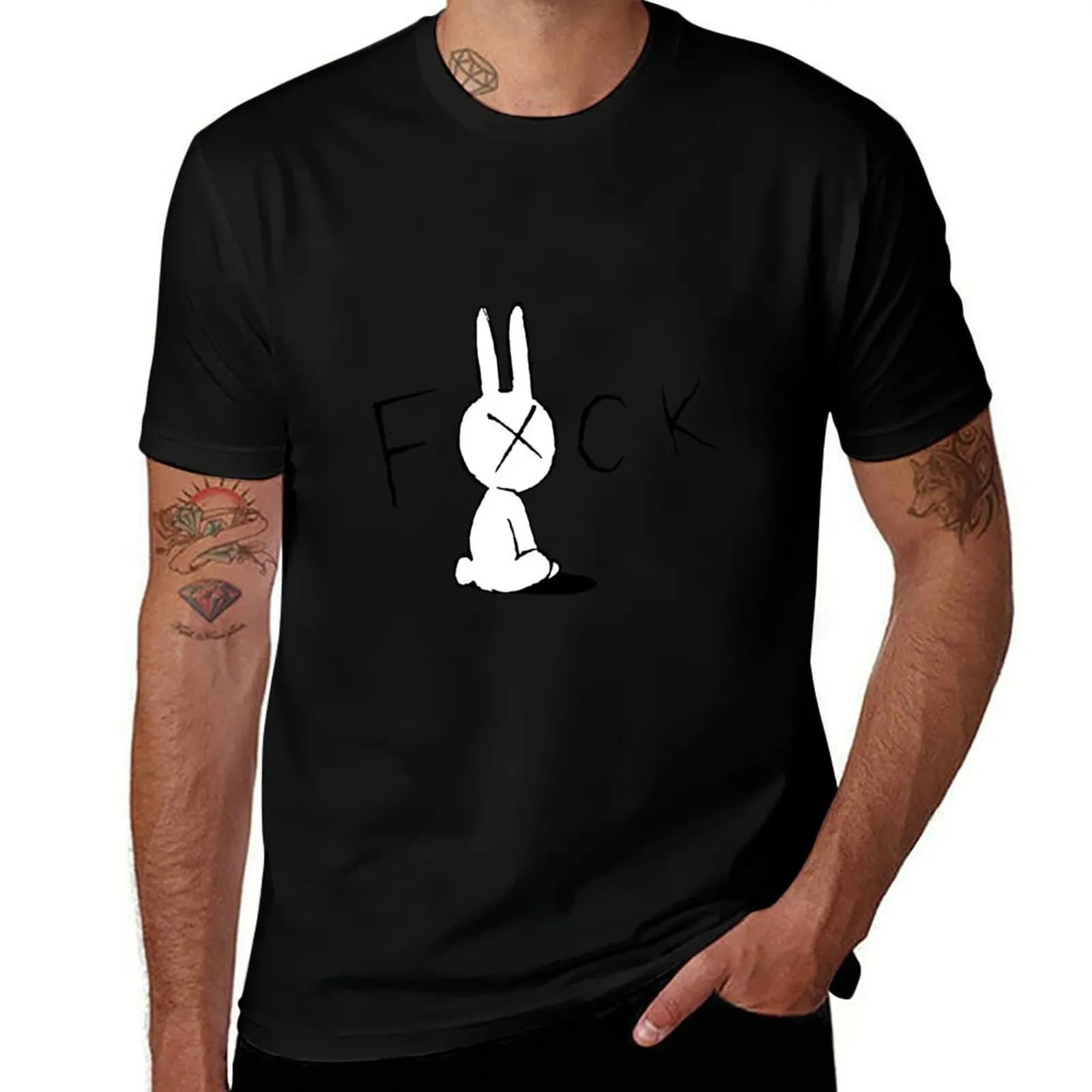 Inio Asano Bunny T-Shirt man t shirt cotton high quality man tshirt