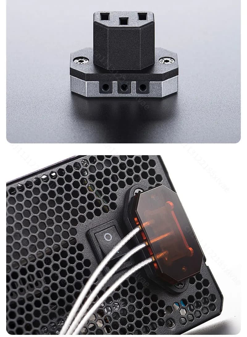 0.6M power cord extension cable computer 90 degree elbow, three-hole ultra-thin male and female plugs computer c13 to c14