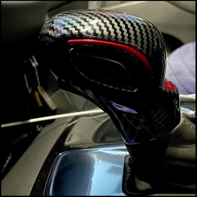 Car Styling For Chevrolet Equinox 2020-2022 Gear Shift Knob Cover Cap Decoration Carbon Pattern Strips Auto Parts Accessories
