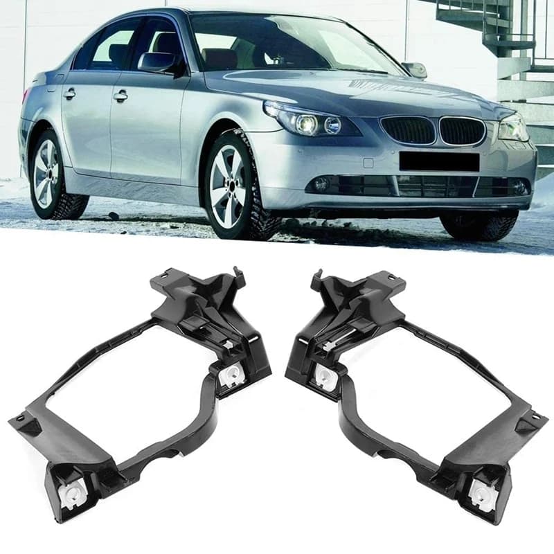 1PCS Car Headlight Mounting Brackets Fit For BMW 5 Series E60 E61 525I 528Xi 530I Interior Accessories 63126936089 & 63126936090