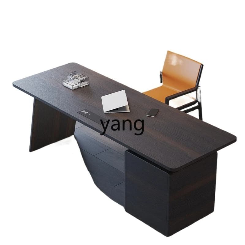 LMMminimalist modern desk light luxury long boss desk adult home computer desk