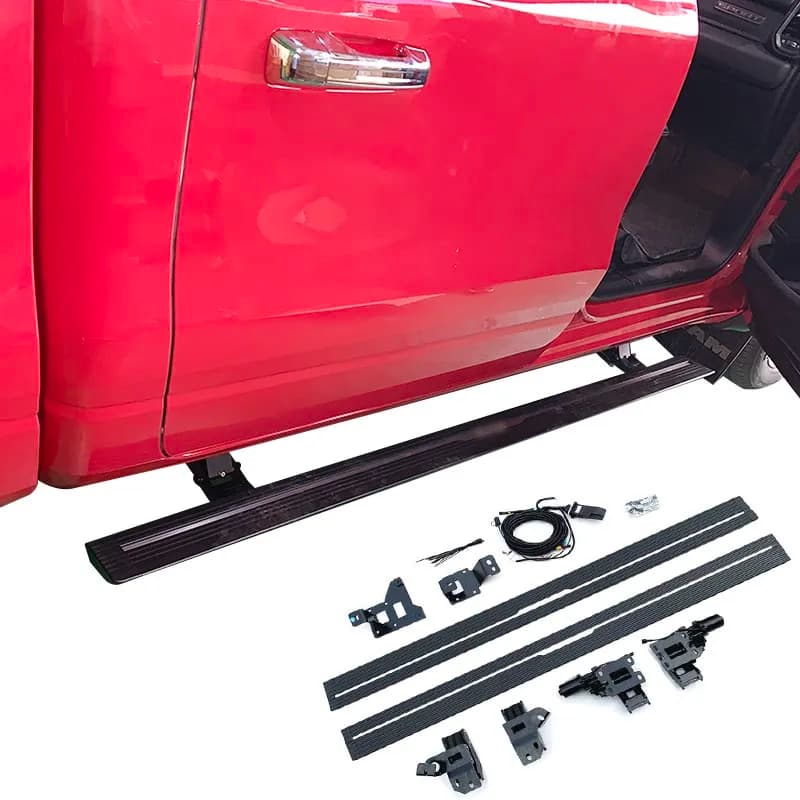 Brand Factory Aluminum Alloy Electric Retractable Running Boards LED OEM Side Steps for 2019 to 2026 Dodge Ram 1500