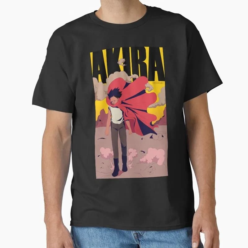 Akira Cyberpunk City Explosion Anime Gift T‑Shirt 1017 Retro Sci‑Fi Manga Graphic Tee Shotaro Kaneda Neo‑Tokyo Unisex Streetwear