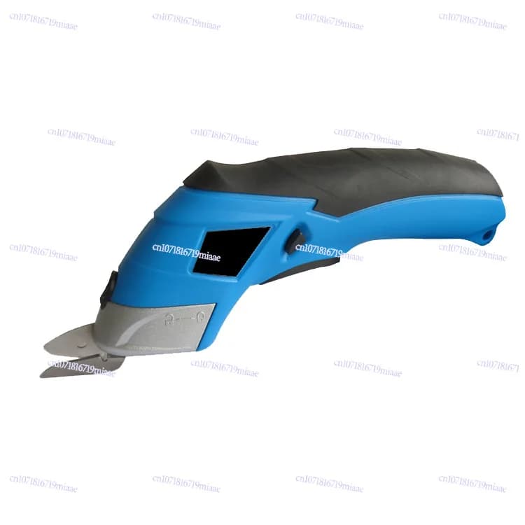 Fabric Leather Trimming Electric Scissors Cloth Cutting Machine Blue Electric Scissors