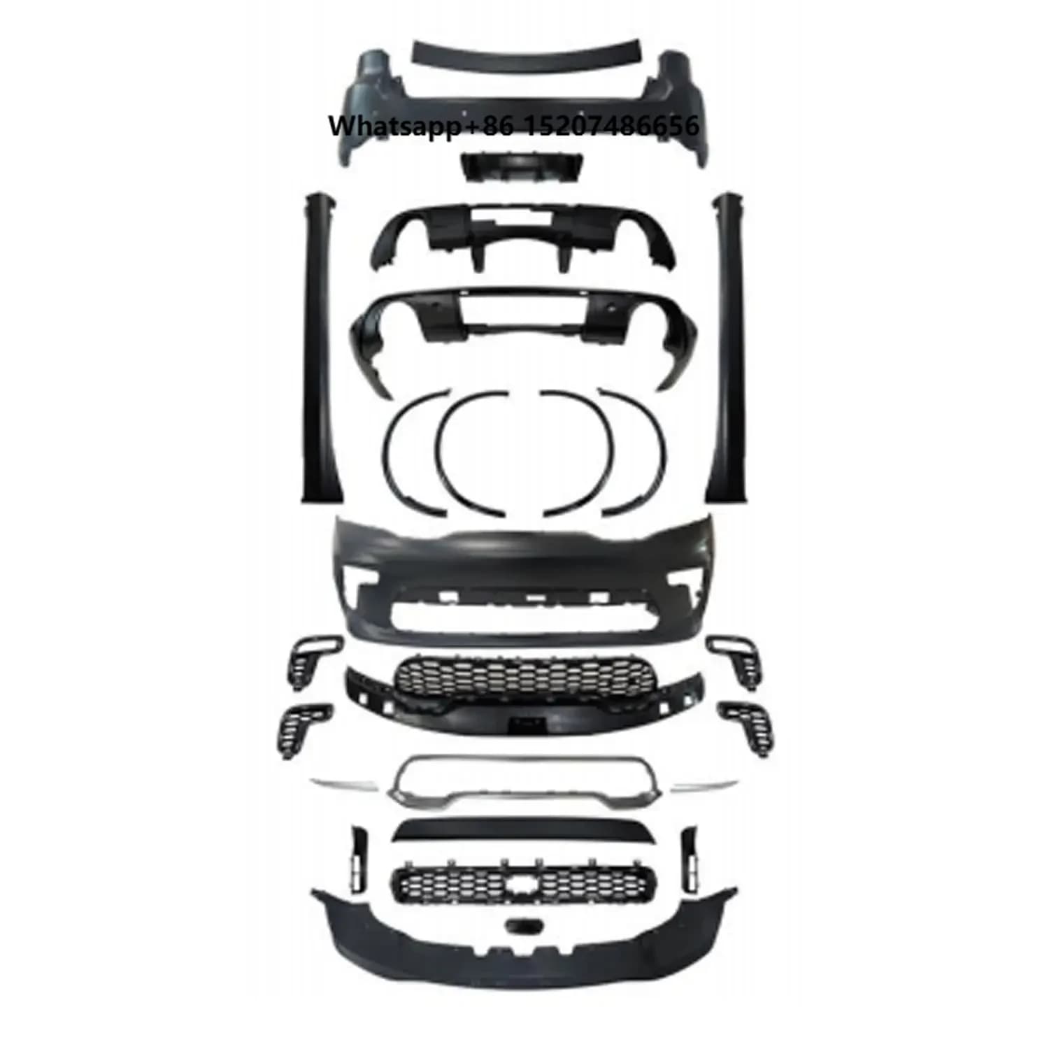 High Quality Front and Rear Bumper with Front Lip Plastic Auto Parts
