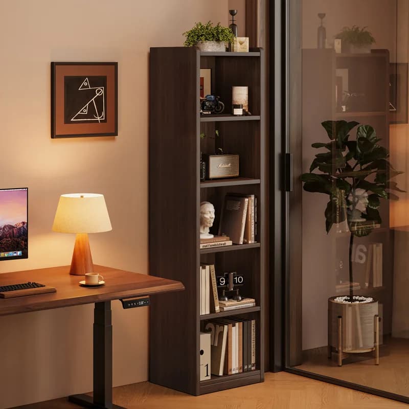 living room bookcase wooden household corner Display bookshelf modern minimalist meuble de rangement bois chambre furniture home